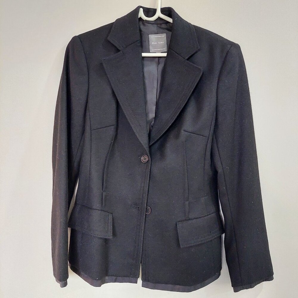 Marc Aurel Women's Size 34/US4/Small Wool Black Blazer